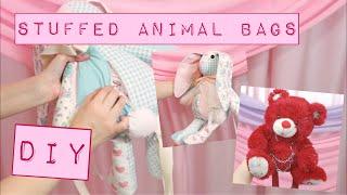  DIY Punk and Kawaii Plush Animal Bags from Scraps OR Thrifted Toys 