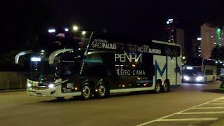 MOVIMENTAÇÃO DE ÔNIBUS EM CURITIBA - MOVIMENTAÇÃO RODOVIÁRIA NOTURNA - MPOLO, BUSSCAR, COMIL ETC