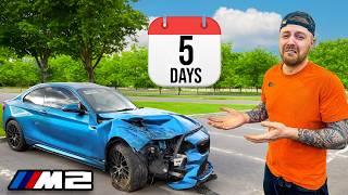 REBUILDING A WRECKED BMW M2 & ATTEMPTING THE NURBURGRING IN 5 DAYS