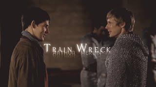 Arthur & Merlin - Train Wreck #fanvidfeed #merlin #merthur