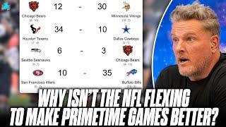 Why Isn't The NFL Flexing Better Games Into Primetime This Season? | Pat McAfee Show