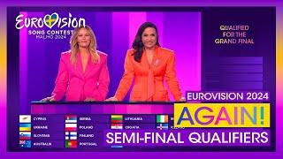 Eurovision 2024 Again! : Semi-Final 1 & 2 Qualifiers Announcement