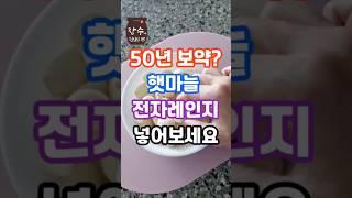 햇마늘 전자렌지에 넣어보세요!! 50년 보약이 필요없어요 #건강정보 #꿀팁 #건강 #마늘#보약