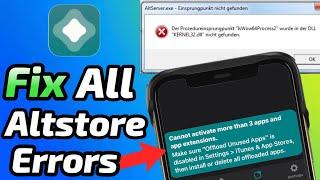 Fix All Altstore Errors | Windows 7 error isWow64process2 Fixed