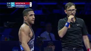 Maxim SACULTAN (MDA) vs. Rahman Mousa AMOUZADKHALILI (IRI) | Seniors World Championships 2023 | OG Q