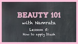 How To Apply Blush | Beauty 101 | Namrata Soni | MissMalini