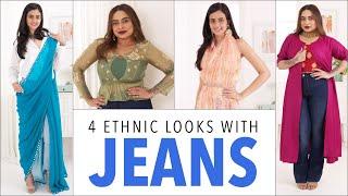 5 Ways To Style Your Jeans with Indian Wear