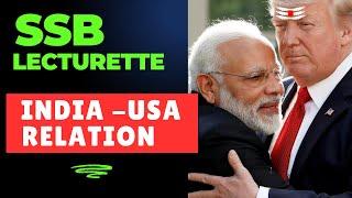 SSB Lecturette : INDIA - USA RELATION [with Notes PDF]