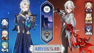 C1 R0 Neuvillette Hypercarry & C0 R2 Arlecchino Hypercarry | Spiral Abyss 5.4B | Genshin Impact