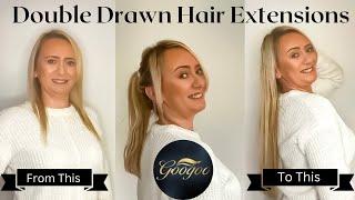 HAIR EXTENSIONS TUTORIAL & REVIEW  #googoohair #howtoapplyhairextensions