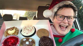 CRUMBL COOKIES HOLIDAY REVIEW! -Carmel Pretzel, Peppermint, Gingersnap, Cheesecake, PB Munch, Cake