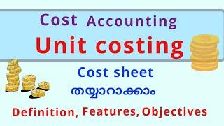 Unit costing bcom 4th semester calicut university||cost sheet preparation || cost accounting