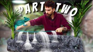 XXL BASILISK PALUDARIUM | WATER FEATURE & HARDSCAPE | PART TWO | TERRAQUAMAN