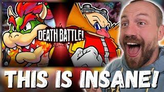 THIS IS INSANE!!! Bowser VS Eggman (Mario VS Sonic) | DEATH BATTLE! REACTION!!!