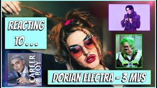 REACTING TO Dorian Electra's MUSIC VIDEOS - Career Boy, Daddy Like and Guyliner!