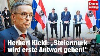 Kickl: „Steiermark wird erste Antwort geben!“ | krone.tv NEWS