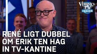 René ligt dubbel om imitatie Ten Hag in TV Kantine | VERONICA INSIDE