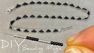 Beads Jewelry Making: How to Make Necklace with Beads | Seed Bead Necklace Tutorial