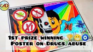 International day against drug abuse drawing/drug abuse awareness poster/Drugs poster