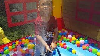 Bounce House - Chores for Kids - Harry Cleaning Bounce Castle