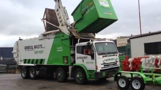 Frontlift Truck and Mobile Skip Bin Video