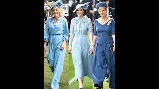 Wow! Royal Women dazzle in Baby blue,princess Catherine and Sophie.#britishroyalfamily