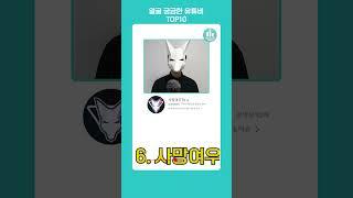 얼굴이 궁금한 유튜버 TOP10