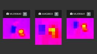 Thermal Camera/Array Comparison: MLX90640, MLX90641 and AMG8833