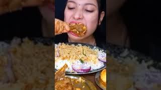 #asmr eating spicy muttan curry, rice with salad #short #short video #shotfeed #foodiejd