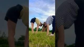 Yoga with sister️ #lofi #sunset #chill #lofihiphop #music #love #vlog #funnyvideo #sports #yoga