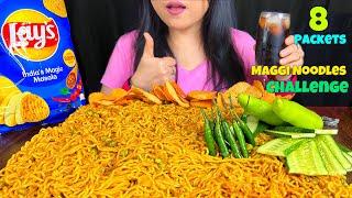 Eating 8 Packets of Maggi Noodles Challenge | Street Food Challenge| Eating Challenge | MUKBANG |