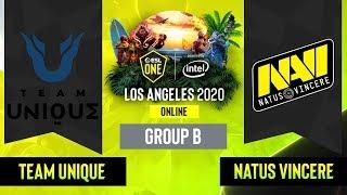 Dota2 -  Natus Vincere vs. Team Unique - Game 2 - Group B - EU/CIS - ESL One Los Angeles