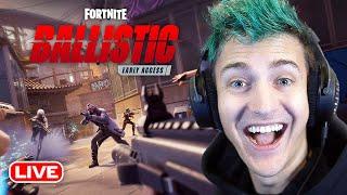  Ninja Plays Fortnite NEW First Person Mode (Ballistic) - Live 