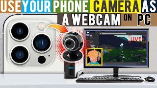 How to use Android/iPhone as a PC Webcam | Droidcam alternative