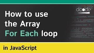 Array 'forEach' method in Javascript (Array.prototype.forEach)