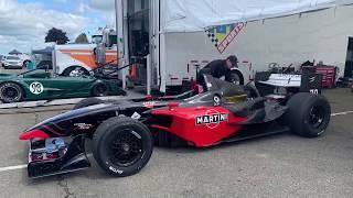 Panoz DP01 Champ Car with Judd V10 power at the 2019 SVRA U.S. Vintage Grand Prix at Watkins Glen