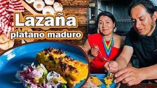 LAZAÑA de plátano maduro  Receta Paso a paso | Recetas de la abuela