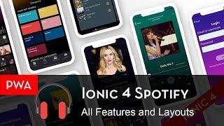 Ionic 4 Spotify PWA Starter - Enappd