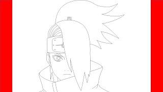 How To Draw Deidara From Naruto - Step By Step Drawing