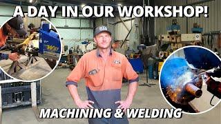 12 Hour Day in Our Workshop! | Machining, Welding & Line boring