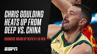 Chris Goulding lights up from three as Boomers thrash China 91-58 in final Olympics warm-up at home