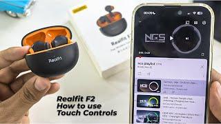 How to Use Touch Controls with RealFit F2 TWS