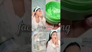 Face shaving routine #shorts #skincareroutine #selfcare