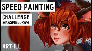 Speed Painting in instagram. Challenge @Kristina Кaspi | Спидпейнт