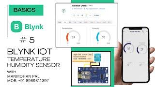 how to upload sensor data on blynk cloud and mobile app by Manmohan Pal #blynk #iot, #dht11 #sensor