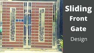 Steel Gate Sliding Design | sliding gate ka design  | Front Gate Design