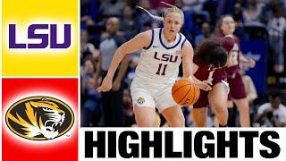 #7 LSU vs Missouri Highlights | NCAA Women's Basketball | 2024 College Basketball