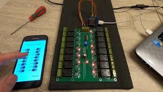 WIFI 16 Channel I2C Relay Controlling via REMOTEXY APP ESP8266 WIRELESS