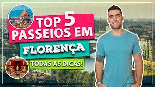 ️ Top 5 passeios em Florença! Os passeios mais vendidos! Lugares e pontos turísticos imperdíveis.