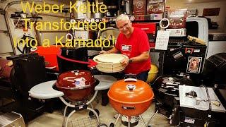 How to Turn Your Weber Kettle into a $1500 Dollar Big Green Egg for Only $100! / Super Simple!